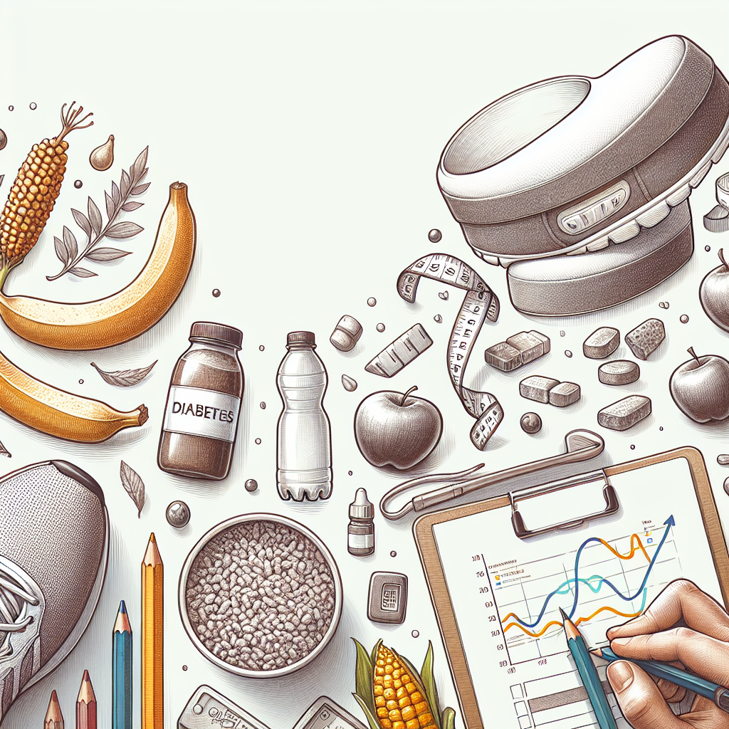 Pastelková ilustrace znázorňující téma: Diabetologie