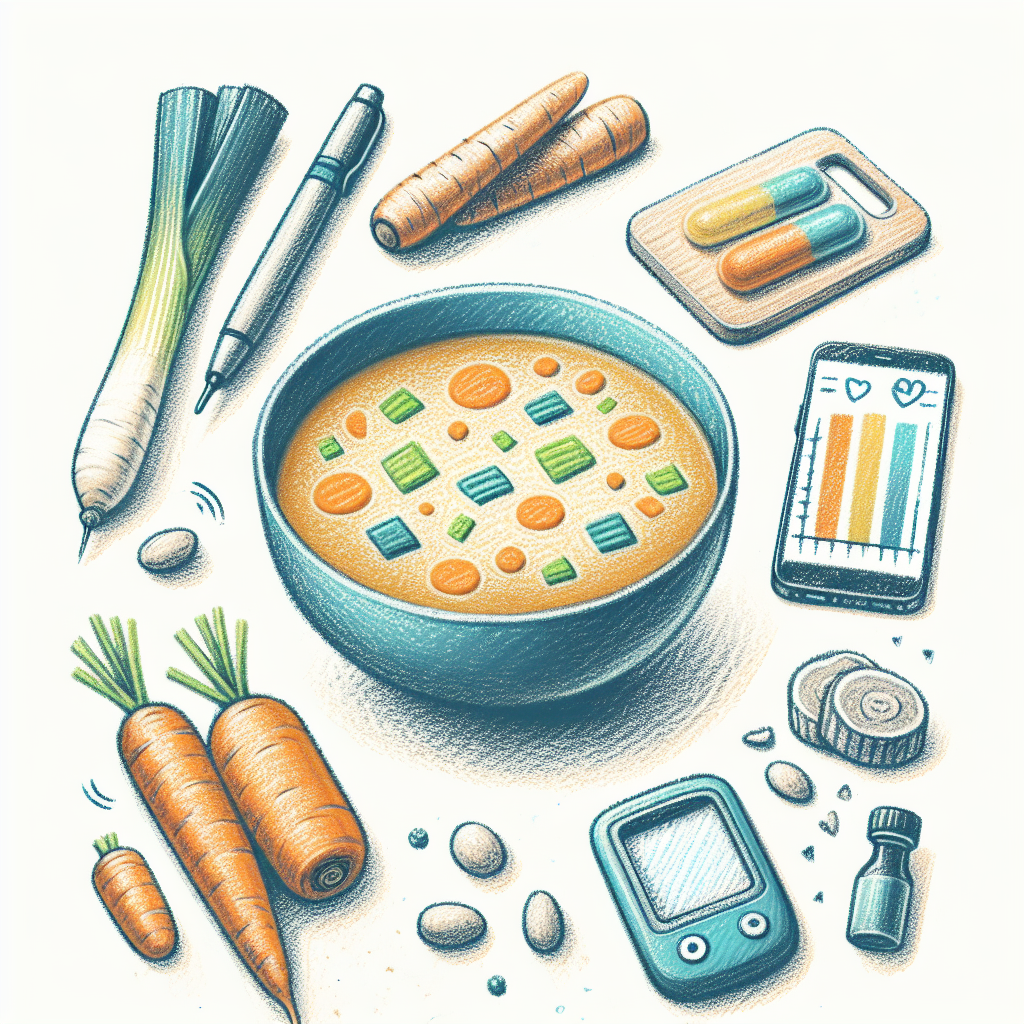 Pastelková ilustrace znázorňující téma: Recepty