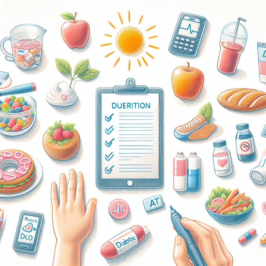 Pastelková ilustrace znázorňující téma: Cukrovka