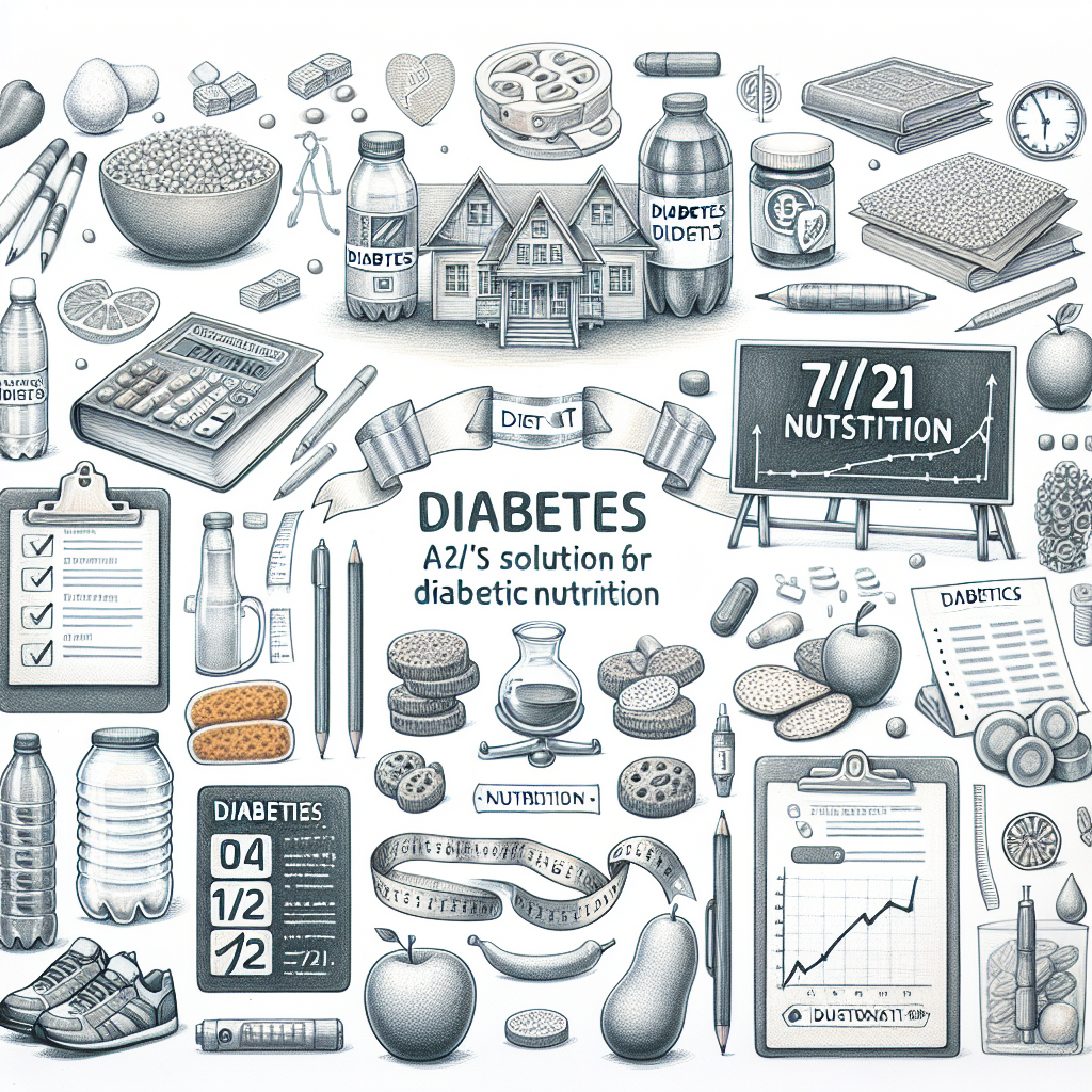 Pastelková ilustrace znázorňující téma: Diabetická výživa