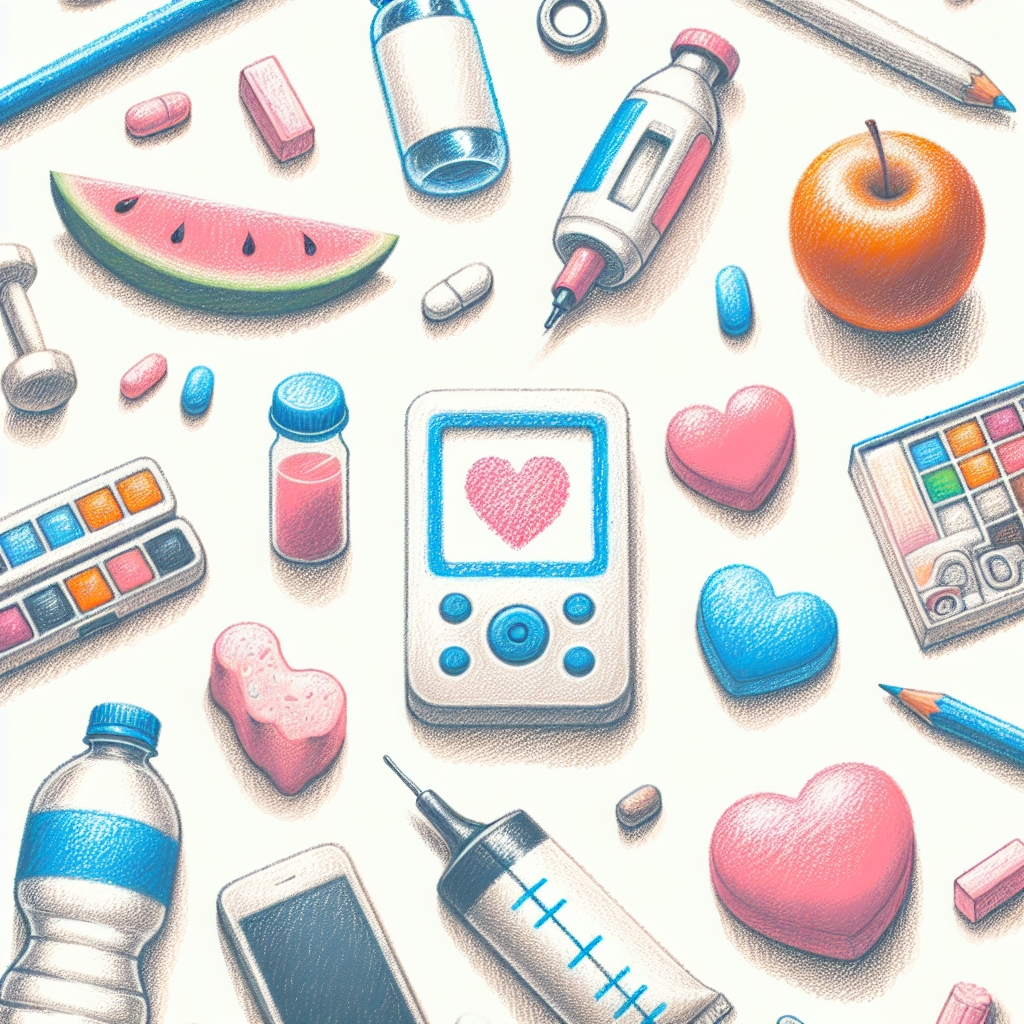 Pastelková ilustrace znázorňující téma: Zdraví