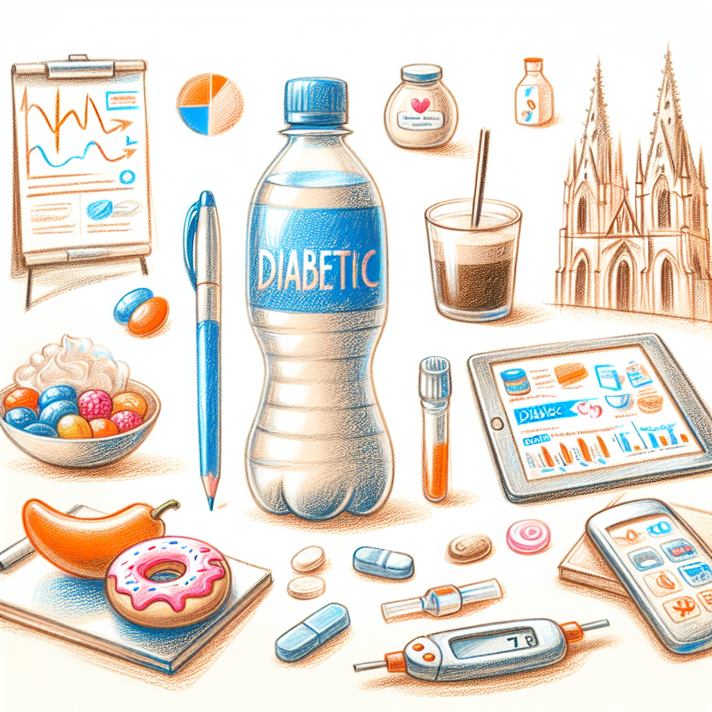 Pastelková ilustrace znázorňující téma: Dia produkty