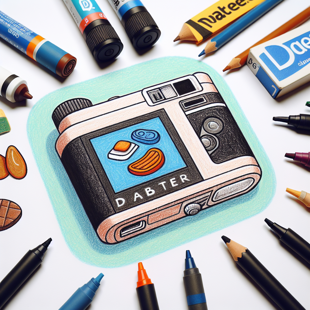 Pastelková ilustrace znázorňující téma: Fotografie