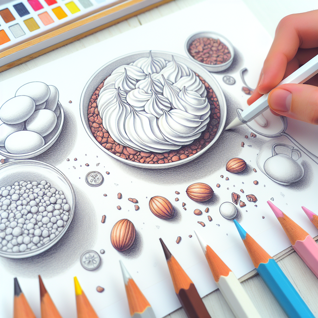 Pastelková ilustrace znázorňující téma: Zdravé recepty