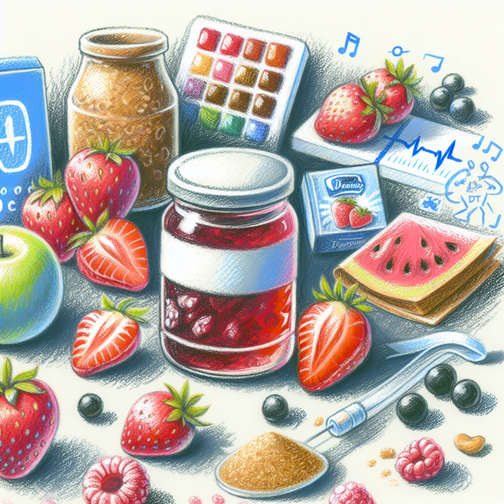 Pastelková ilustrace znázorňující téma: Recepty pro diabetiky
