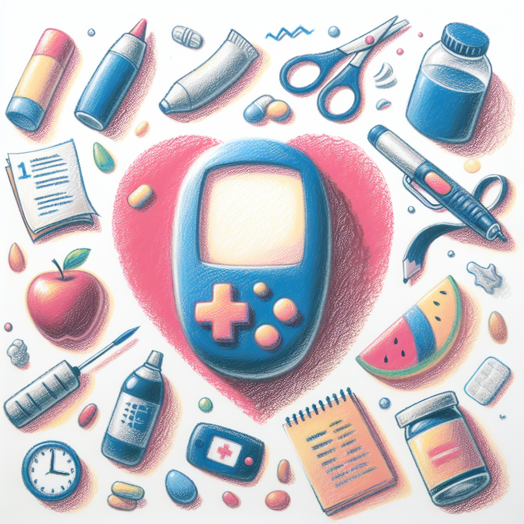 Pastelková ilustrace znázorňující téma: Zdraví