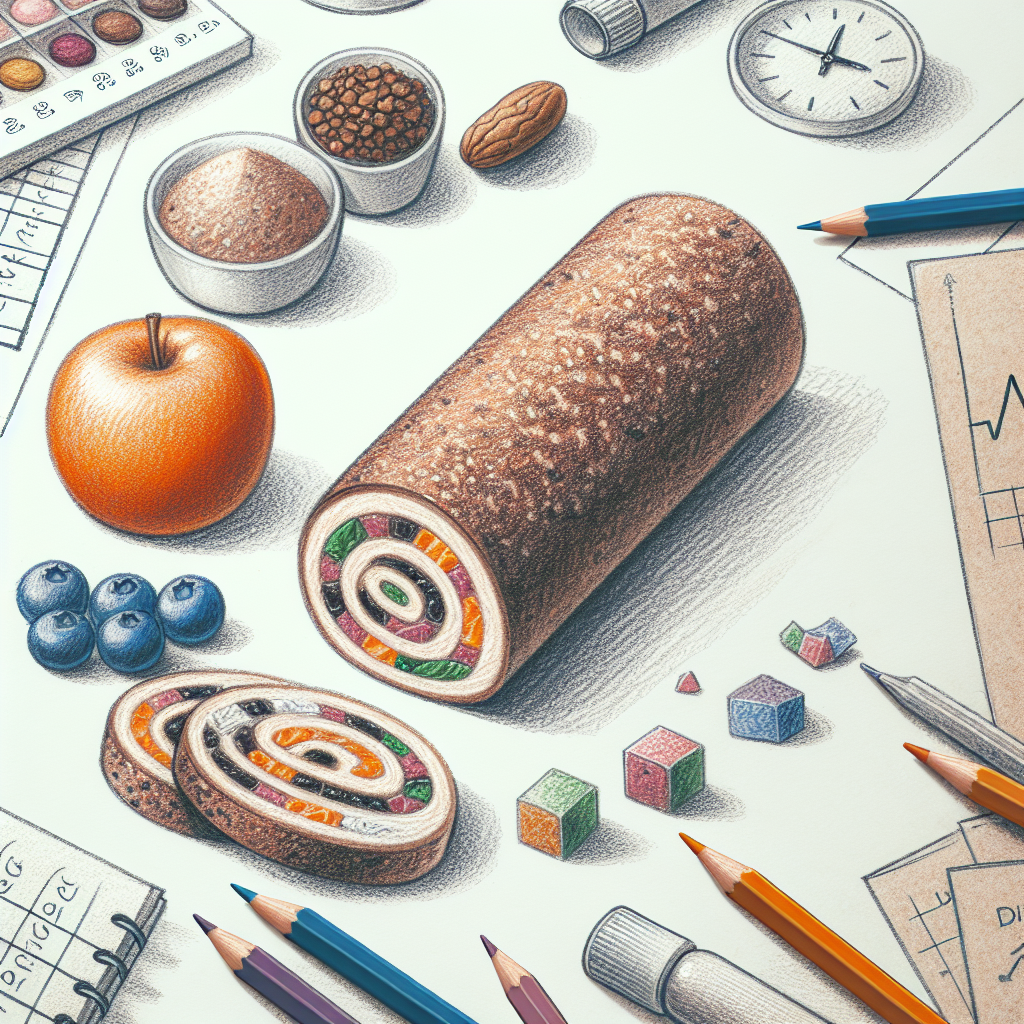 Pastelková ilustrace znázorňující téma: Zdravá strava