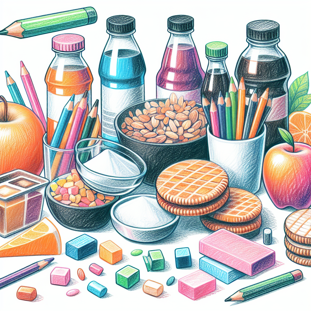 Pastelková ilustrace znázorňující téma: Zdravá výživa
