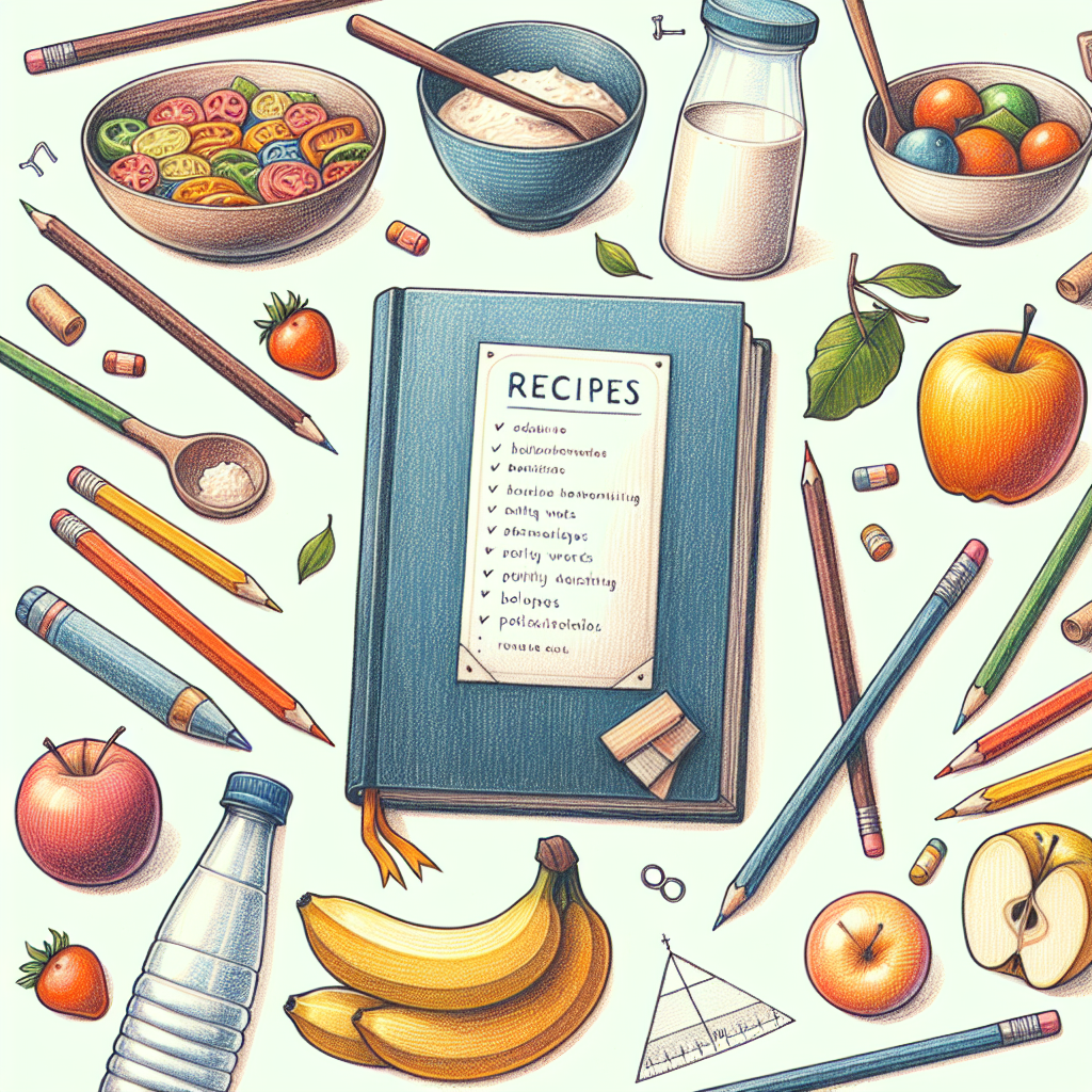 Pastelková ilustrace znázorňující téma: dia styl recepty