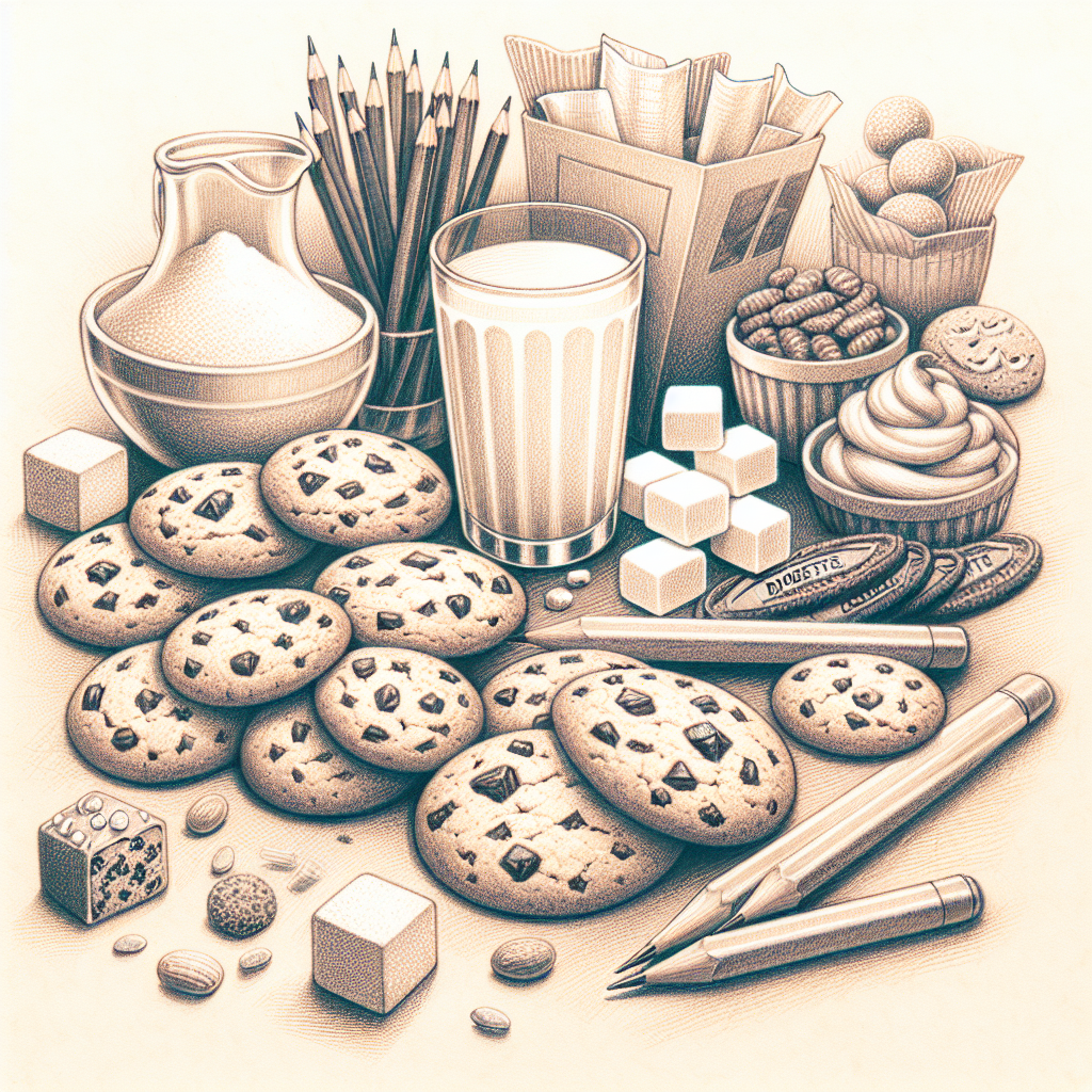 Pastelková ilustrace znázorňující téma: Recepty