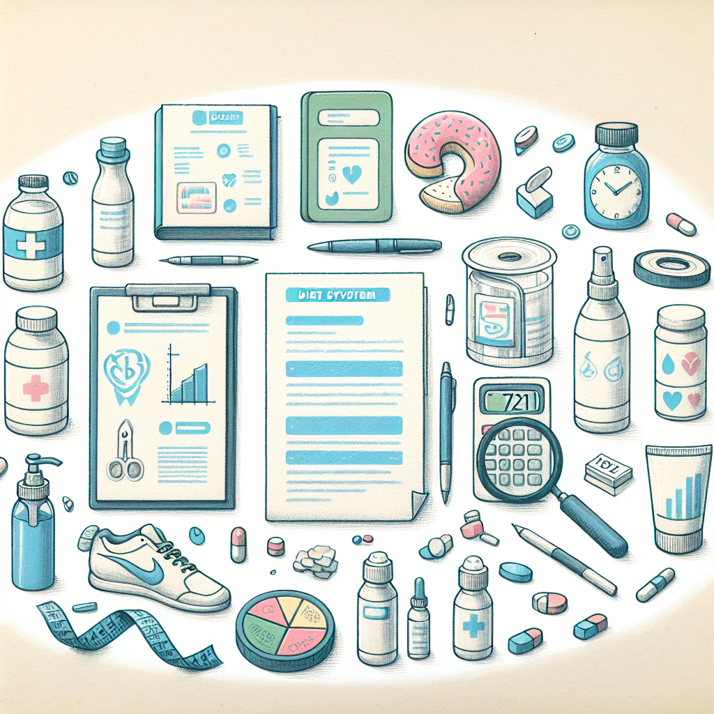 Pastelková ilustrace znázorňující téma: Diabetes