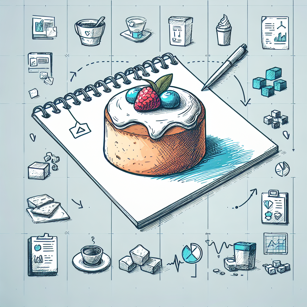 Pastelková ilustrace znázorňující téma: Zdravé recepty