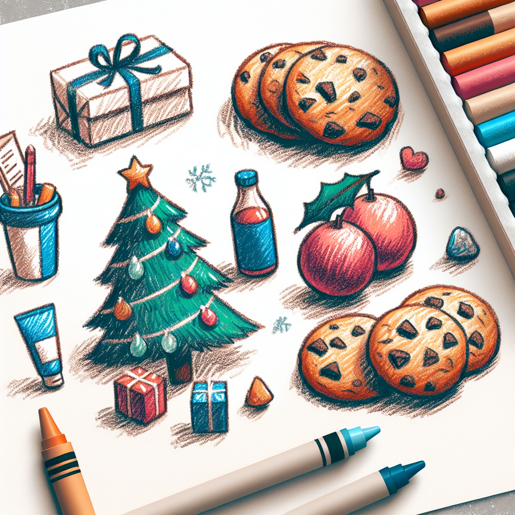 Pastelková ilustrace znázorňující téma: Zdravé stravování