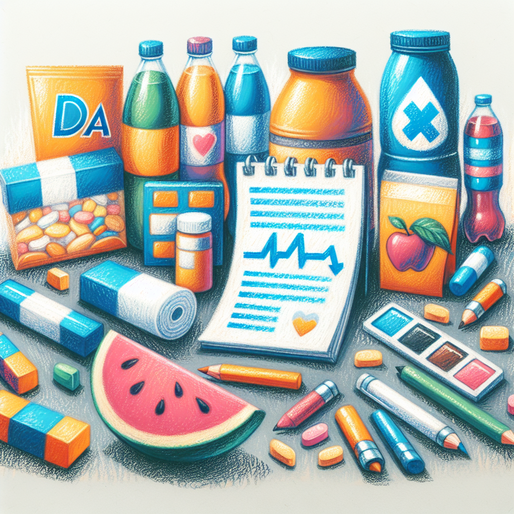 Pastelková ilustrace znázorňující téma: Zdravá výživa