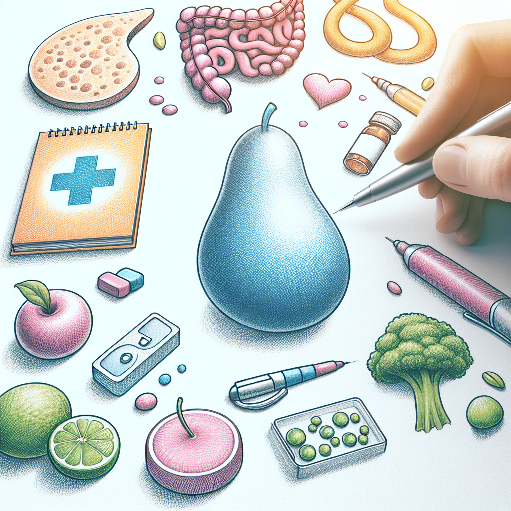 Pastelková ilustrace znázorňující téma: Zdraví a výživa