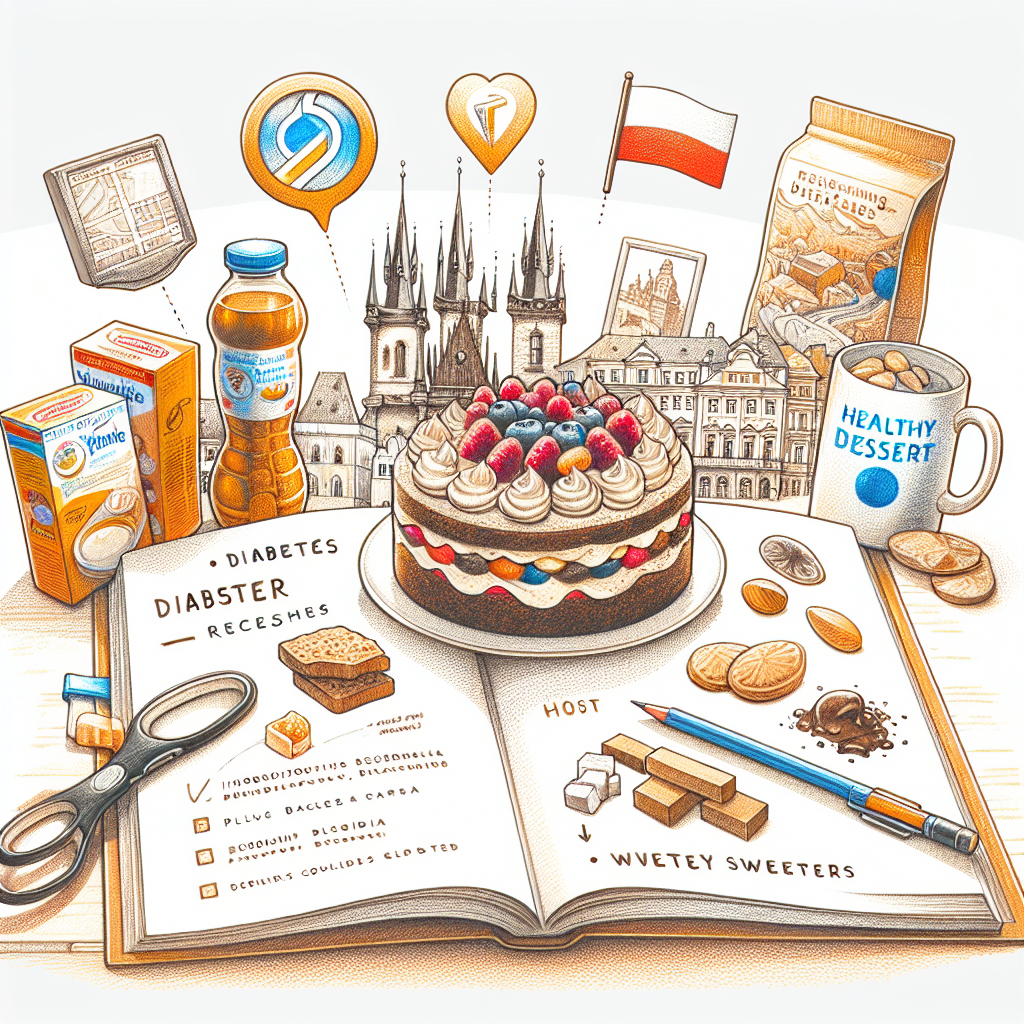 Pastelková ilustrace znázorňující téma: Dia zákusky