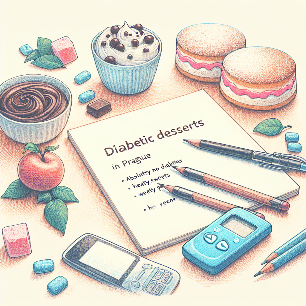 Pastelková ilustrace znázorňující téma: Diabetická strava