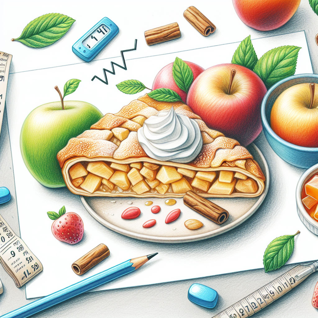 Pastelková ilustrace znázorňující téma: Diabetická výživa