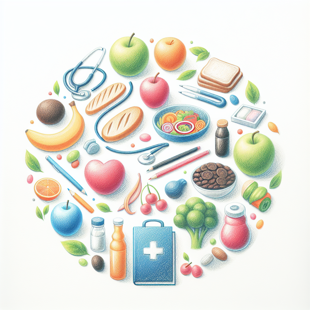 Pastelková ilustrace znázorňující téma: Diabetes