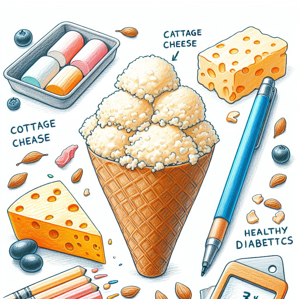 Pastelková ilustrace znázorňující téma: Recepty pro diabetiky