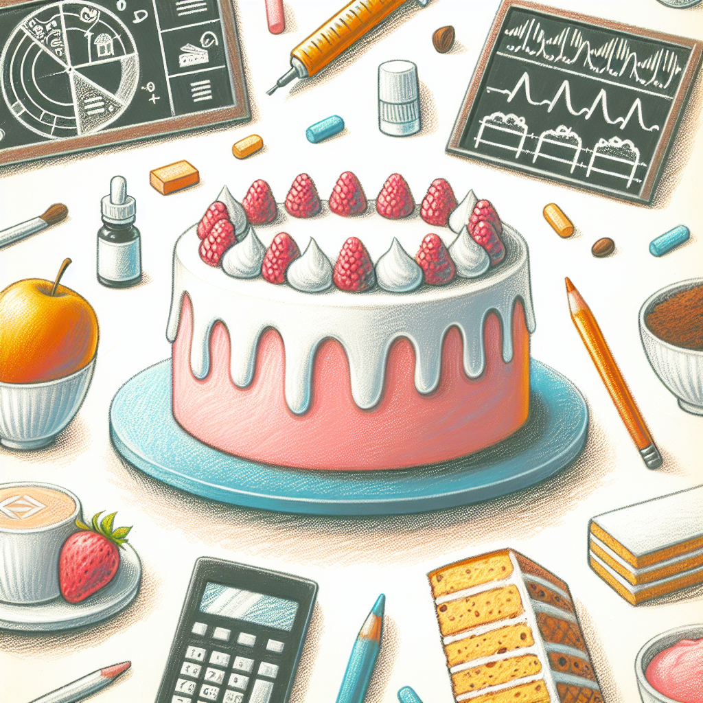 Pastelková ilustrace znázorňující téma: Cukrovka a stravování