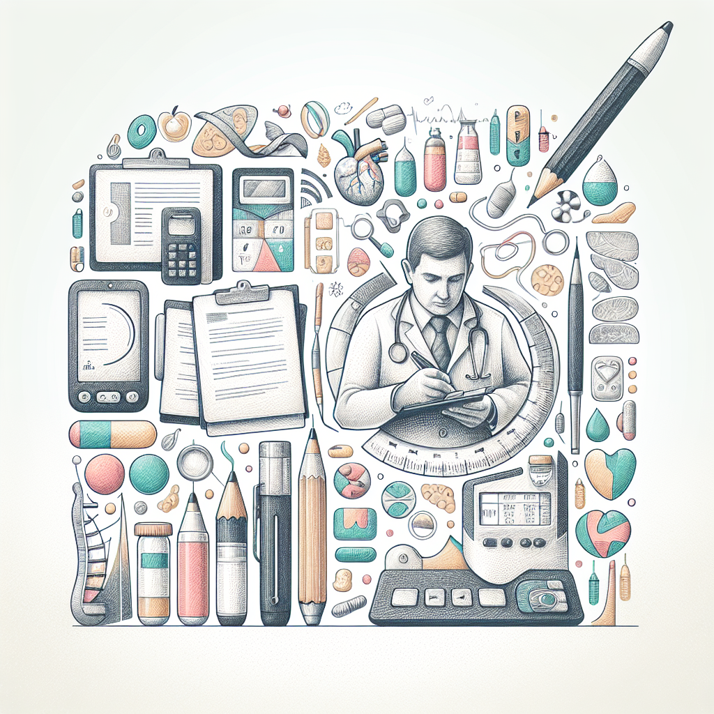 Pastelková ilustrace znázorňující téma: Diabetologie