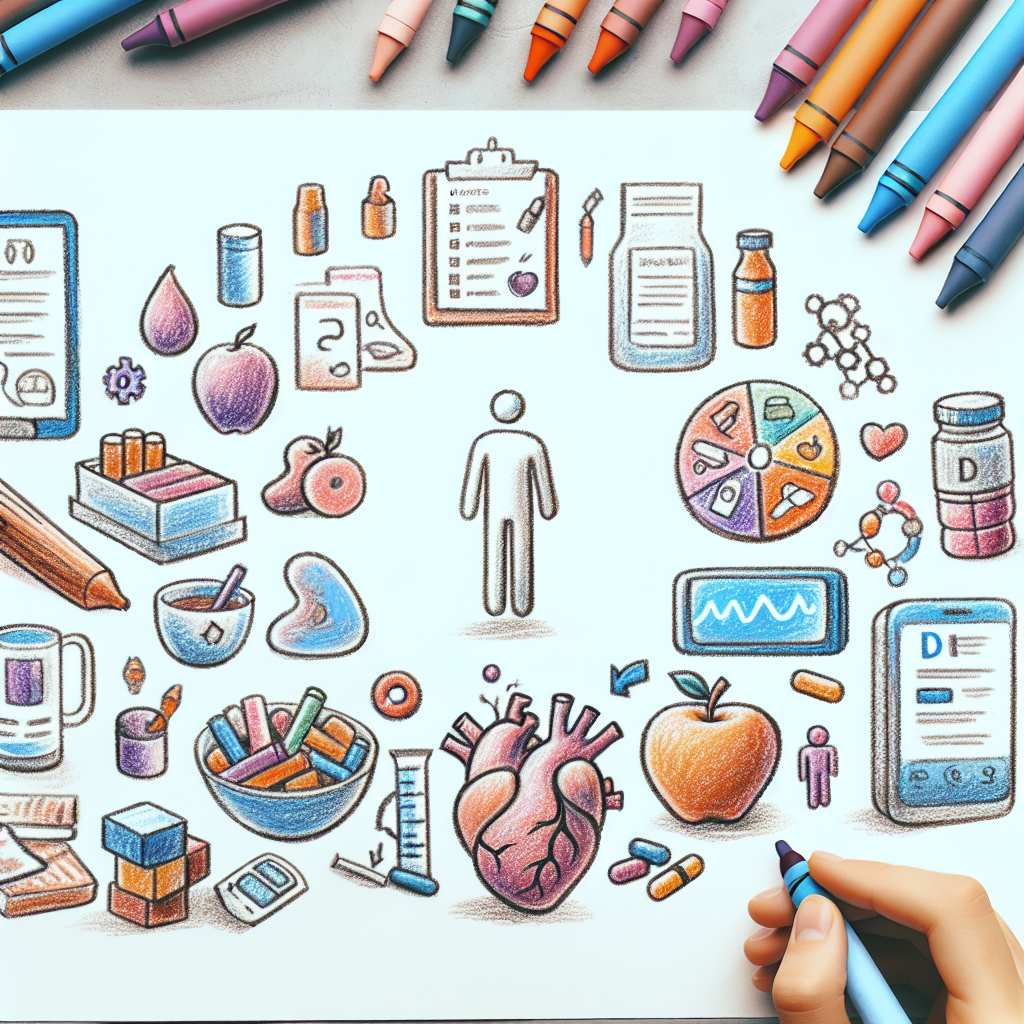 Pastelková ilustrace znázorňující téma: Zdravotní problémy