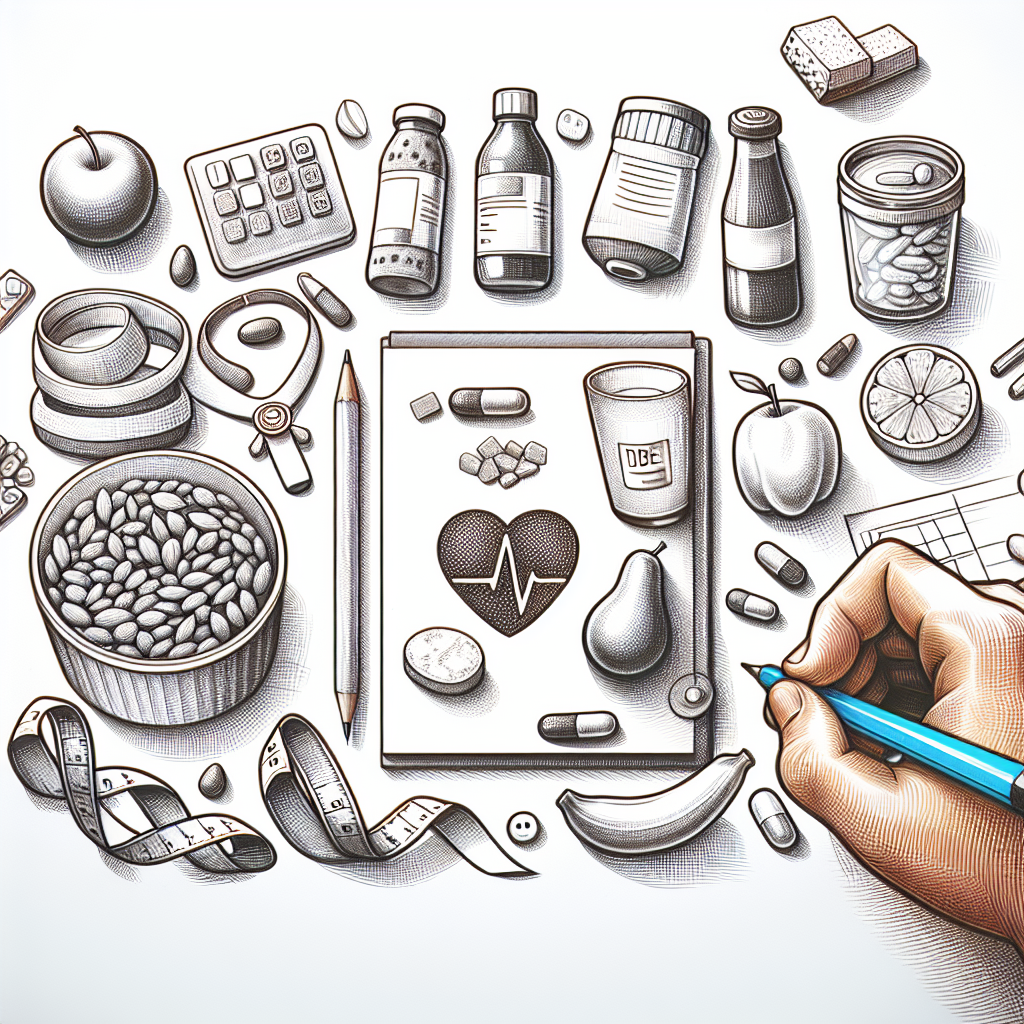 Pastelková ilustrace znázorňující téma: Diabetes