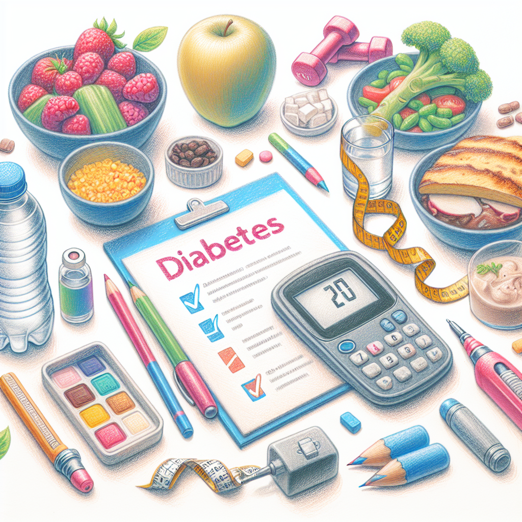 Pastelková ilustrace znázorňující téma: Cukrovka