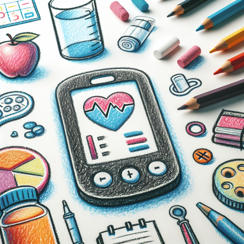 Pastelková ilustrace znázorňující téma: Cukrovka