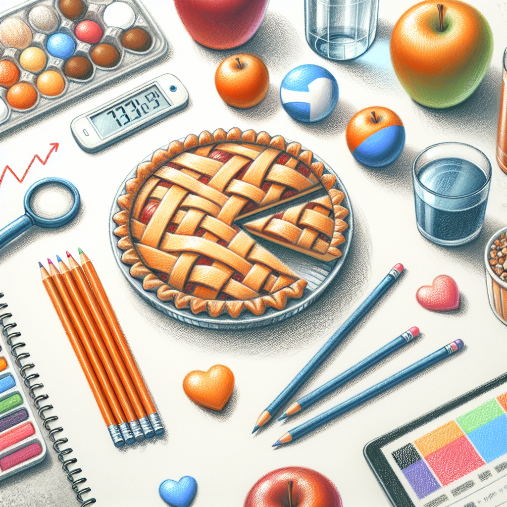 Pastelková ilustrace znázorňující téma: Recepty pro diabetiky