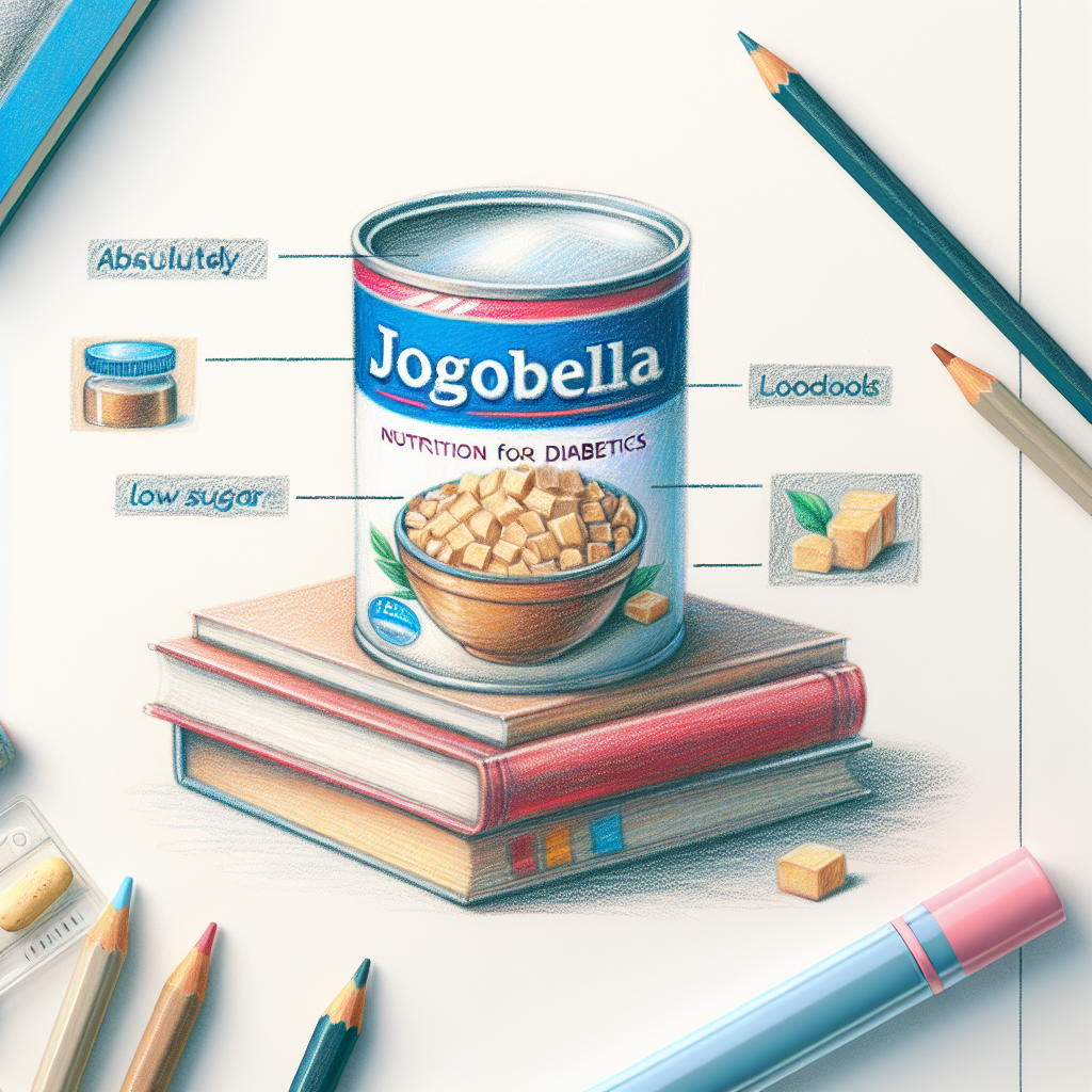 Pastelková ilustrace znázorňující téma: Diabetes a výživa