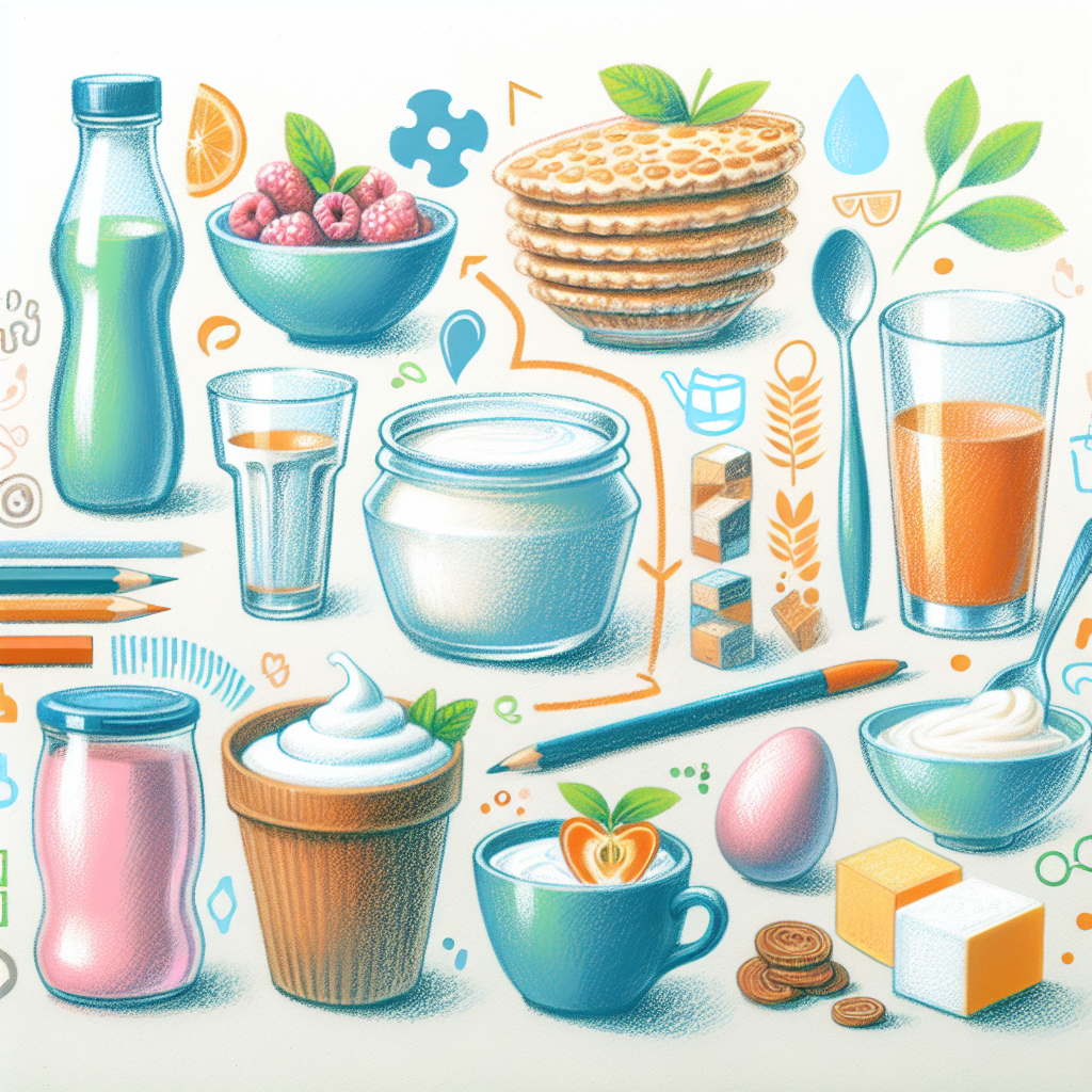 Pastelková ilustrace znázorňující téma: Zdravá výživa