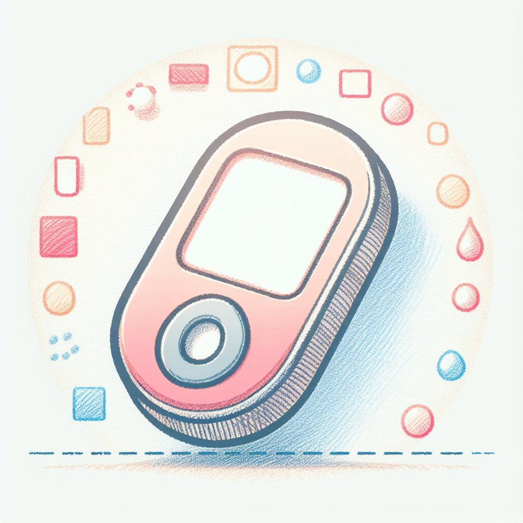 Pastelková ilustrace znázorňující téma: Diabetologie