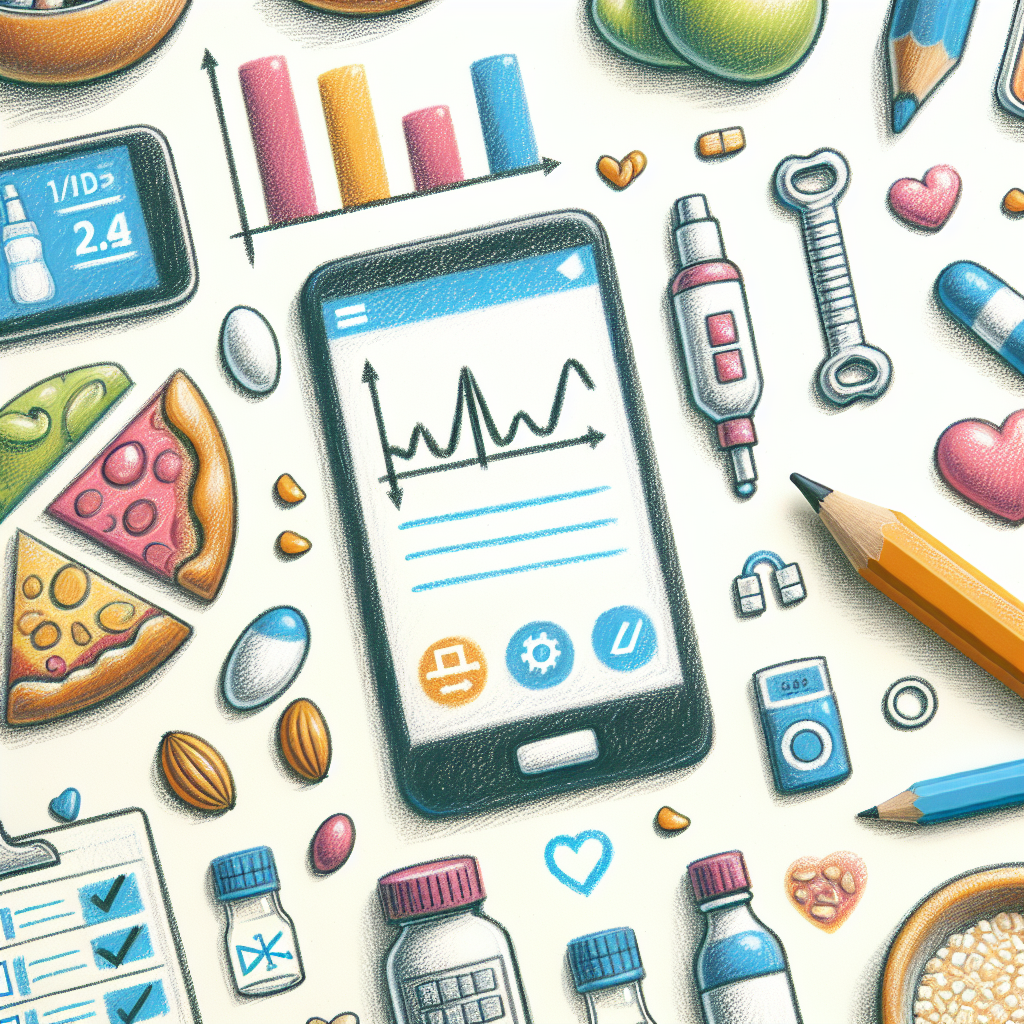 Pastelková ilustrace znázorňující téma: Zdraví a výživa