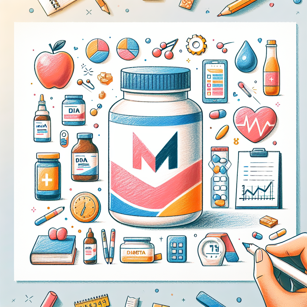 Pastelková ilustrace znázorňující téma: Diabetologie