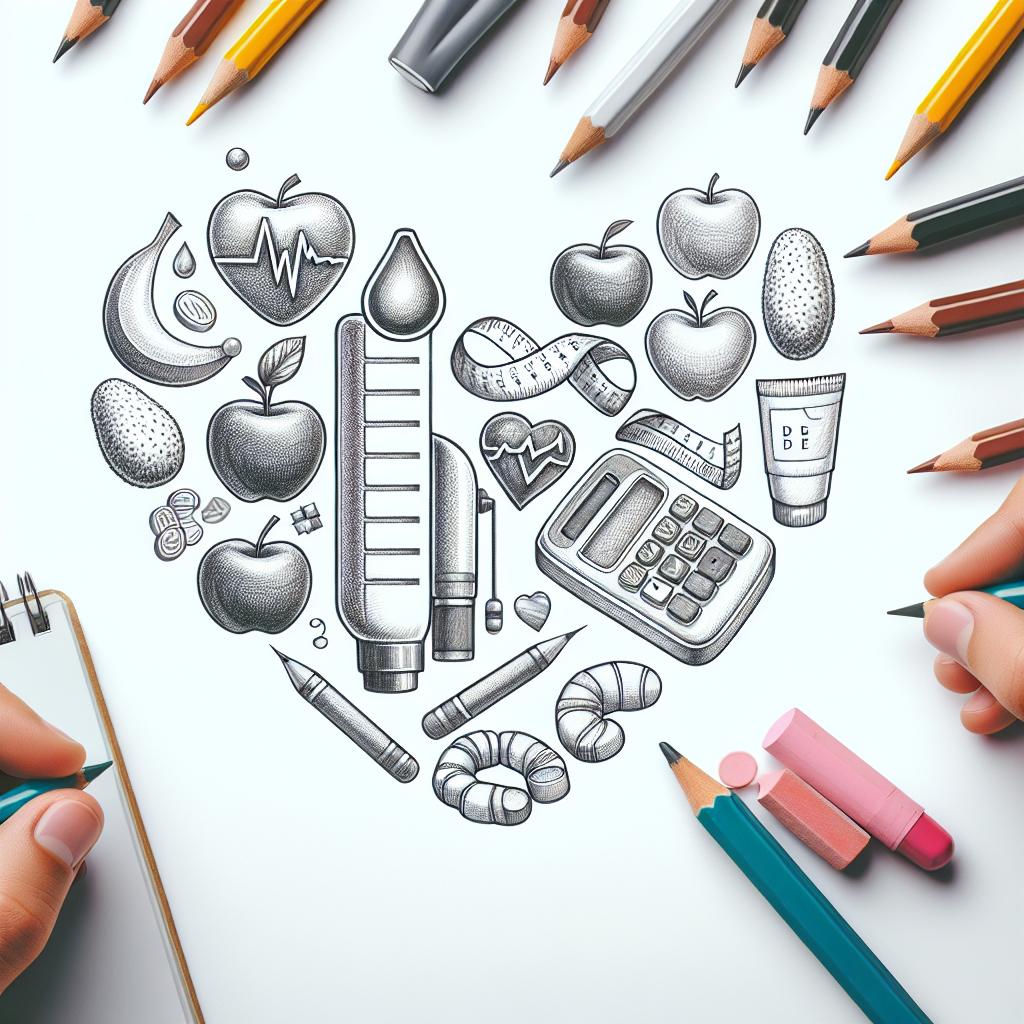 Pastelková ilustrace znázorňující téma: Diabetes mellitus