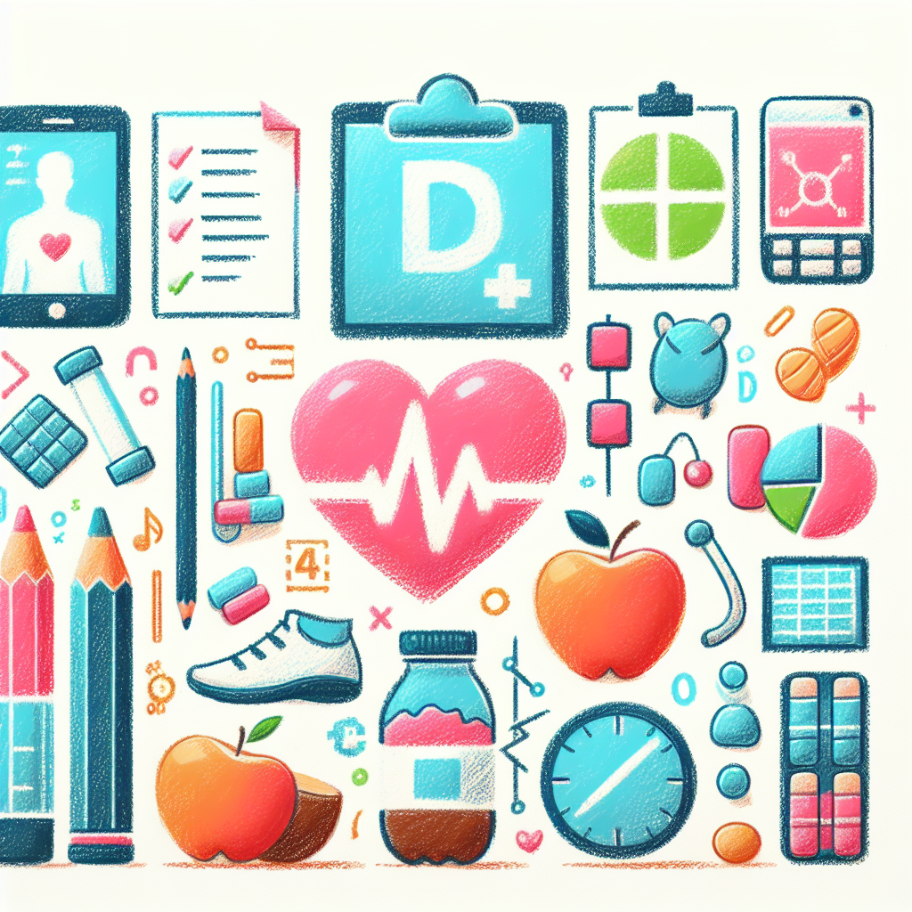 Pastelková ilustrace znázorňující téma: Zdraví