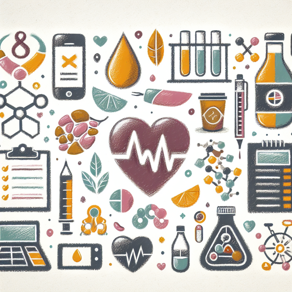 Pastelková ilustrace znázorňující téma: Diabetes