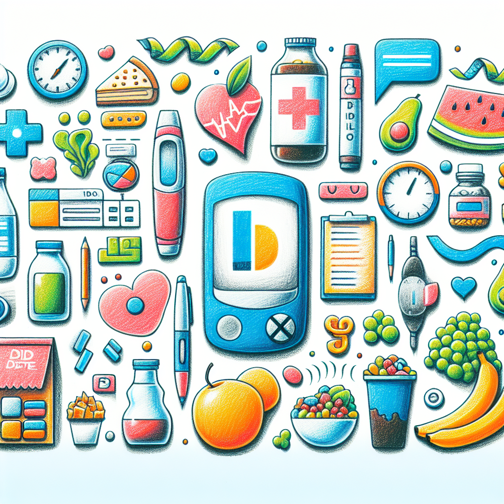 Pastelková ilustrace znázorňující téma: Dia výrobky