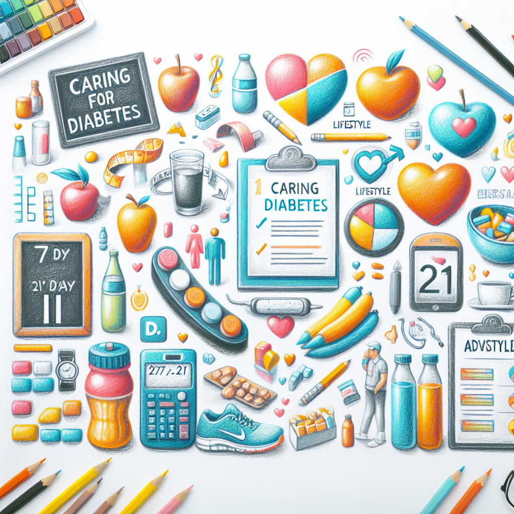 Pastelková ilustrace znázorňující téma: Cukrovka