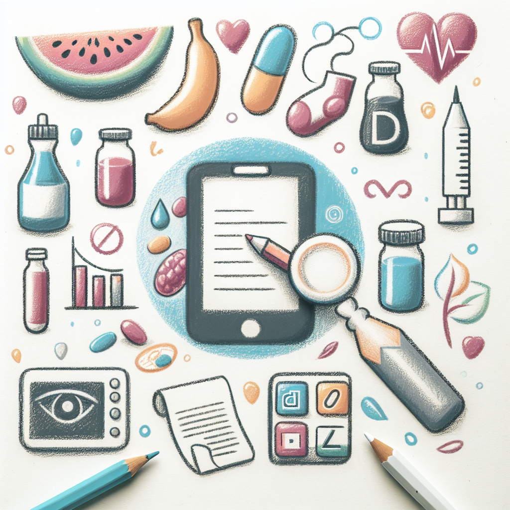 Pastelková ilustrace znázorňující téma: Diabetologie