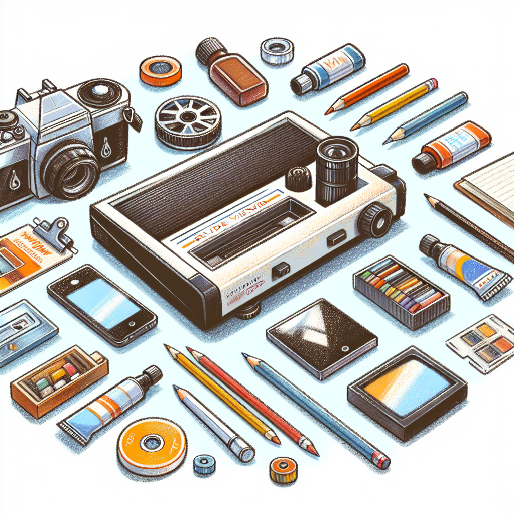 Pastelková ilustrace znázorňující téma: Technologie