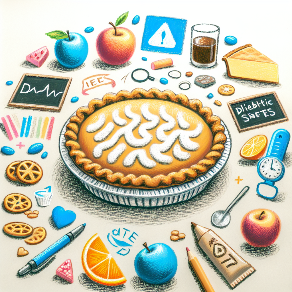 Pastelková ilustrace znázorňující téma: Diabetická strava