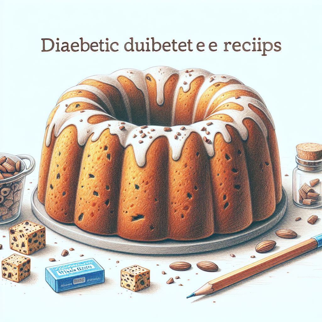Pastelková ilustrace znázorňující téma: Recepty pro diabetiky