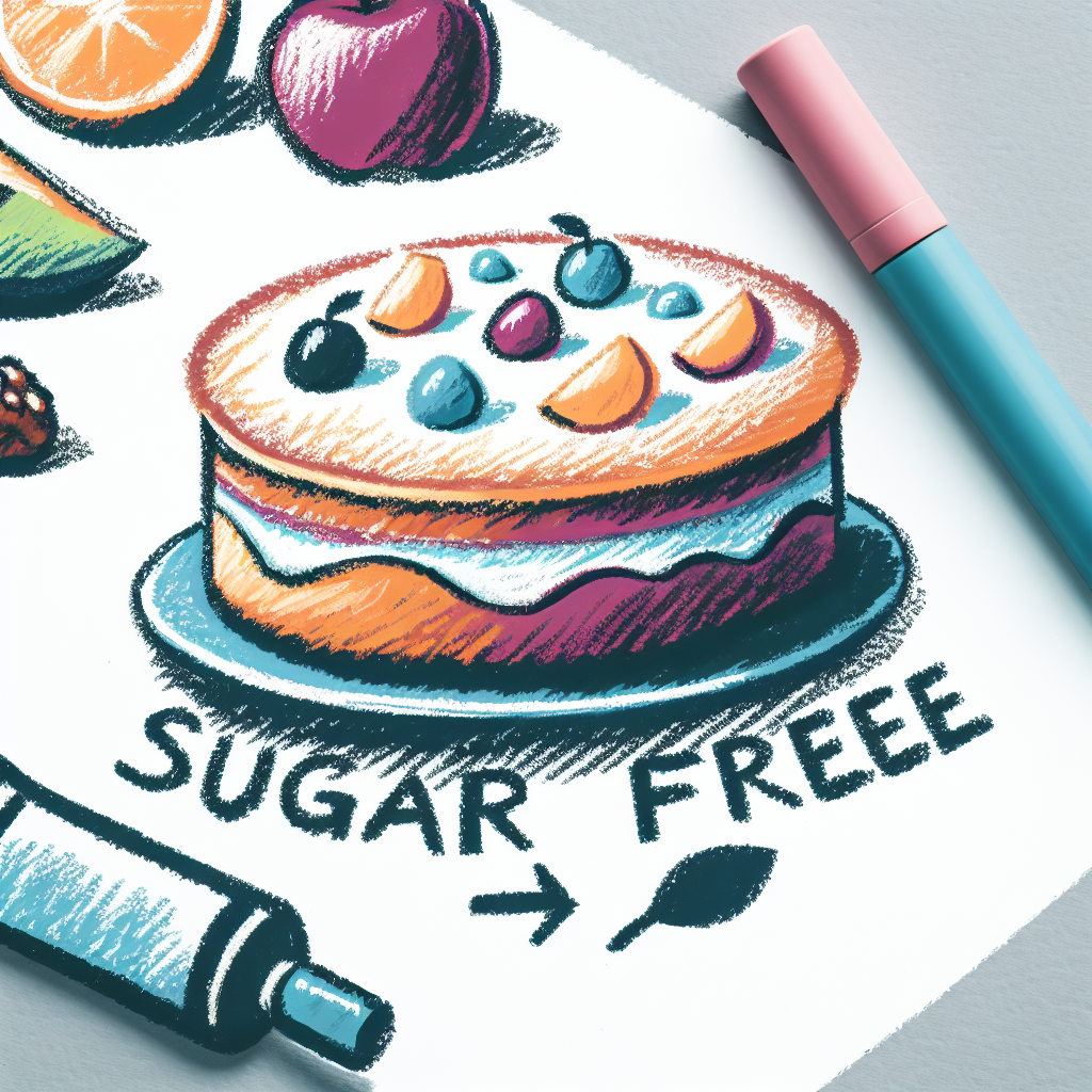 Pastelková ilustrace znázorňující téma: Zdravé pečení