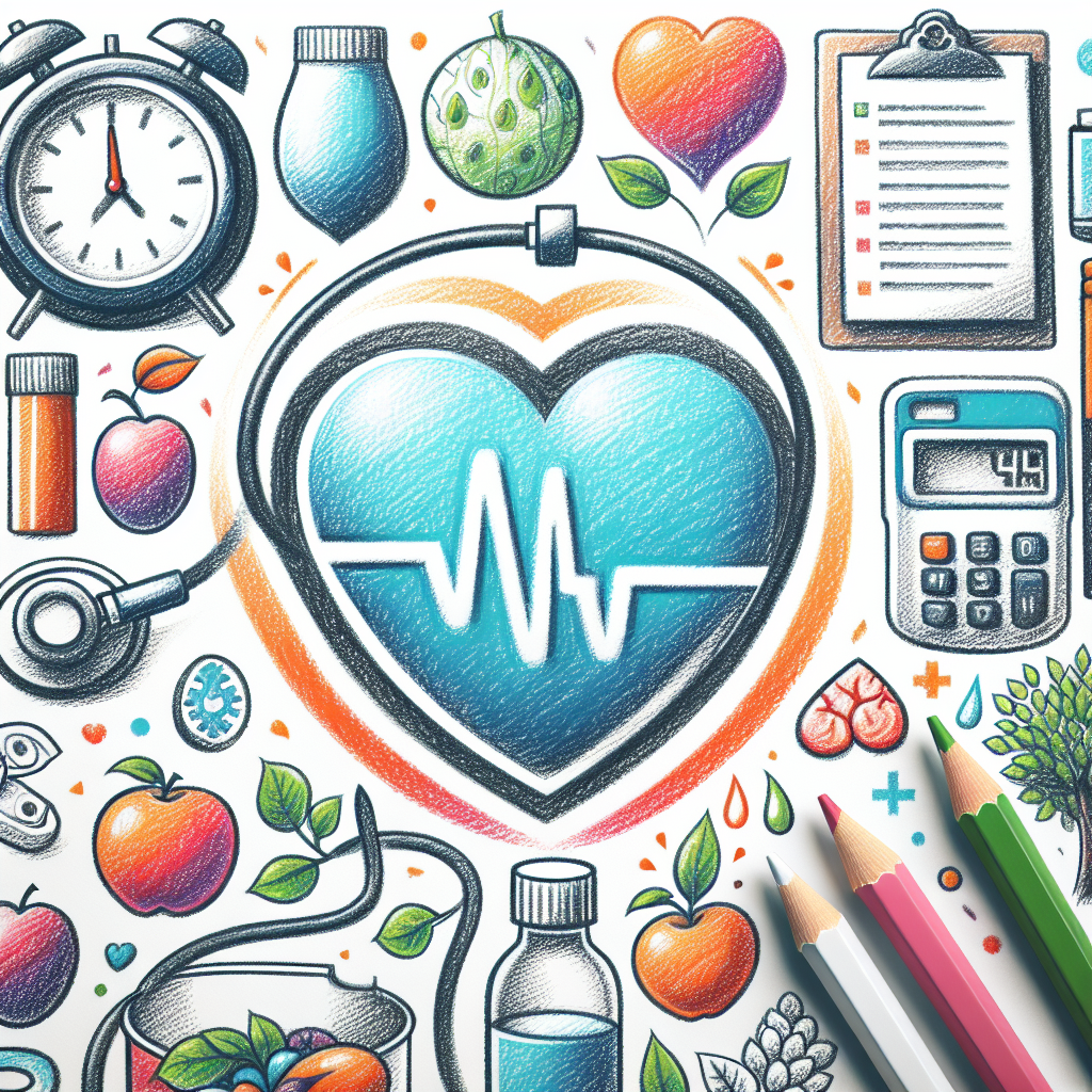 Pastelková ilustrace znázorňující téma: Zdraví