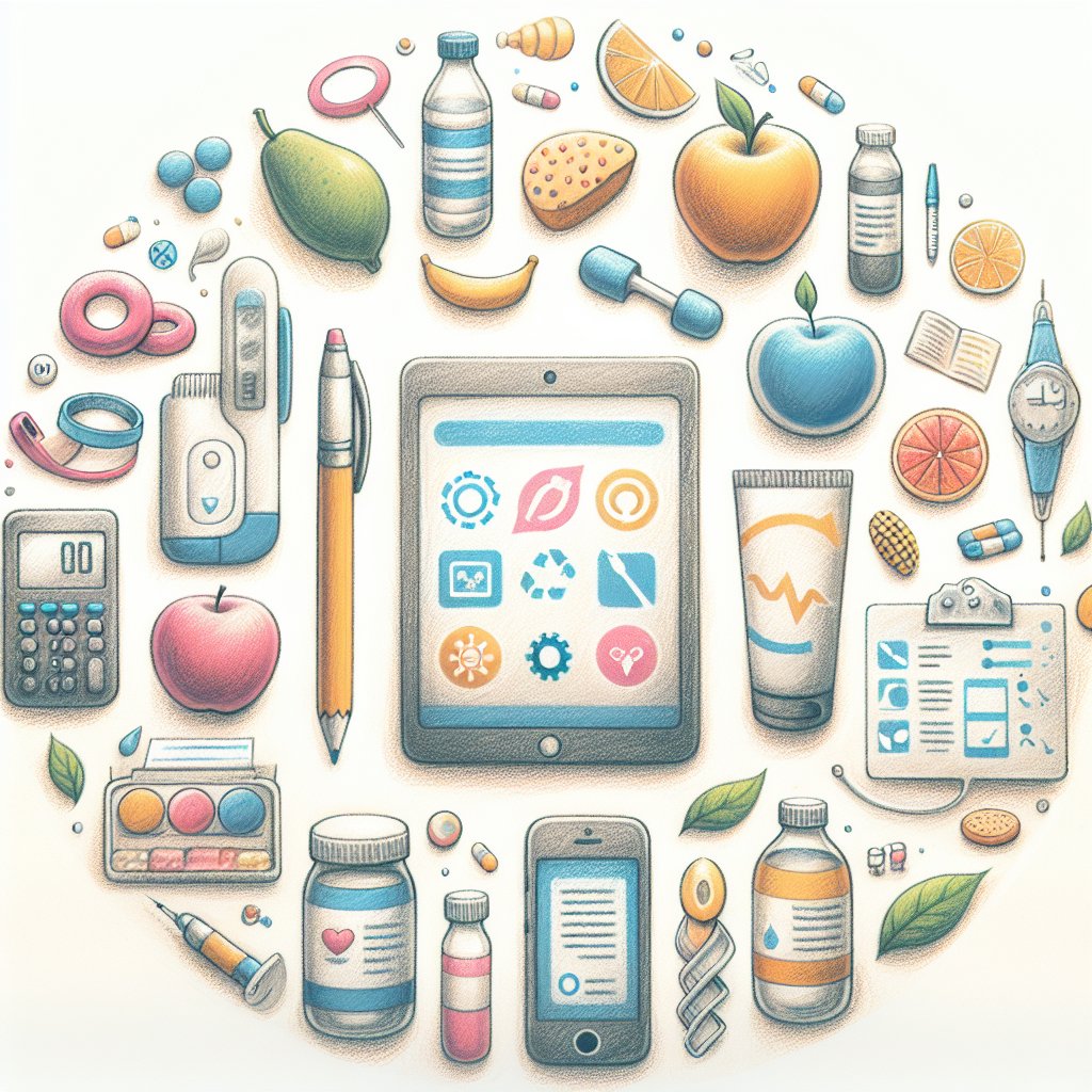 Pastelková ilustrace znázorňující téma: Diabetologie