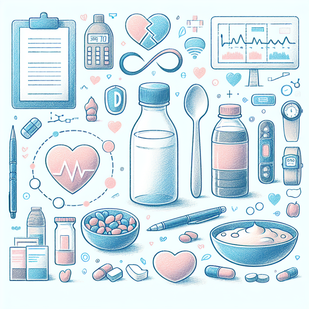 Pastelková ilustrace znázorňující téma: Diabetes