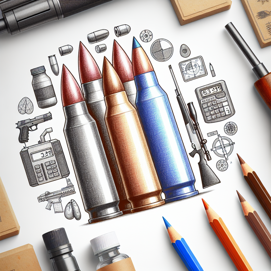Pastelková ilustrace znázorňující téma: Střelivo
